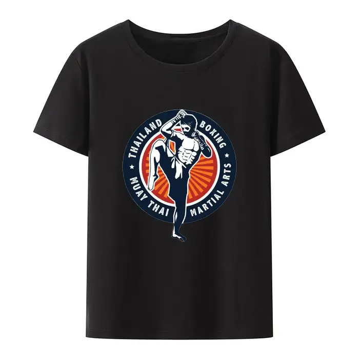 Thaïlande boxe Muay Thai Arts martiaux imprimer t-shirt mignon nouveau Style nouveauté Camisa loisirs décontracté confortable ample cadeau salle de sport Y2k
