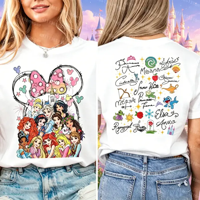 T-shirt Princesse Aquarelle Château Magique