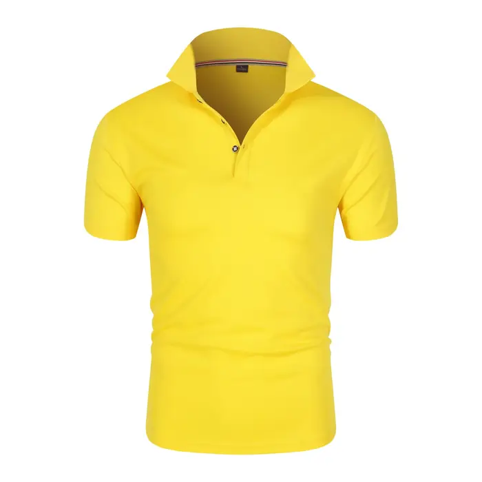 Polo de couleur unie pour hommes, t-shirt à manches courtes avec boutons, revers léger, Streetwear, 