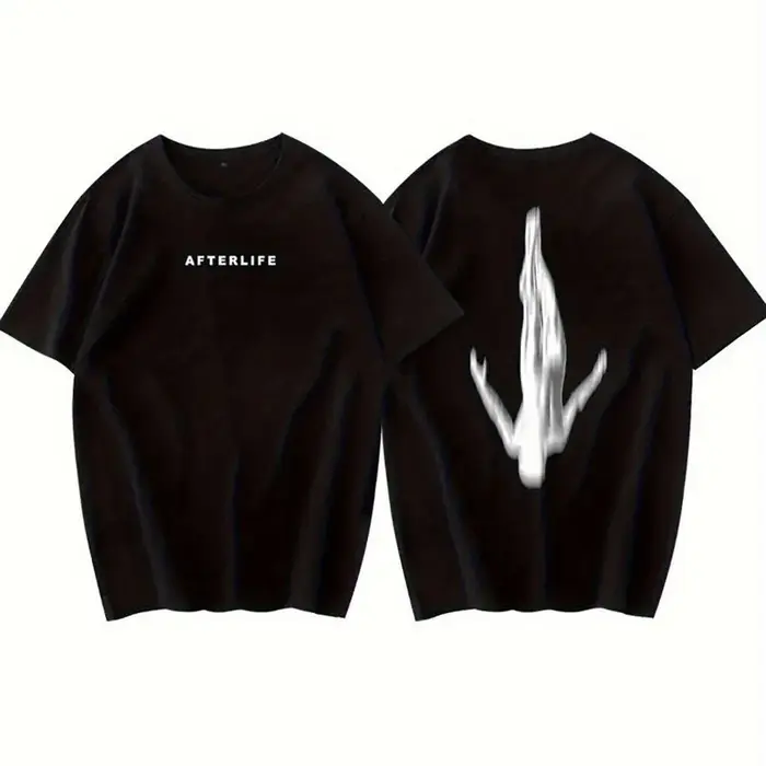 T-shirt pour hommes AFTERLIFE & DJ Anyma Top 100 Music Producer avec logo Soundwave # 100 vêtements 
