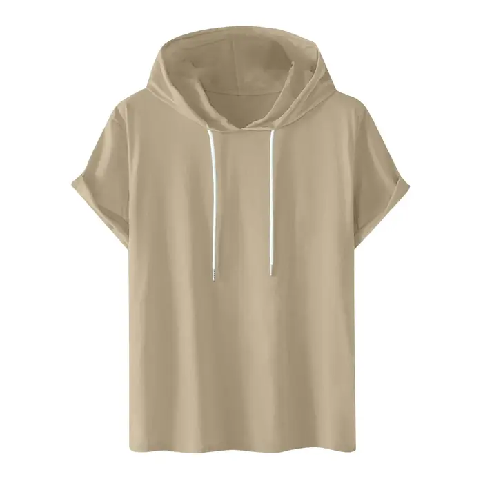 T-shirt à capuche d'été à manches courtes pour homme