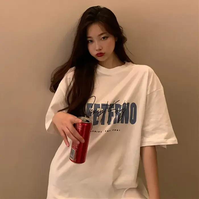 T-shirt décontracté à manches courtes pour femme