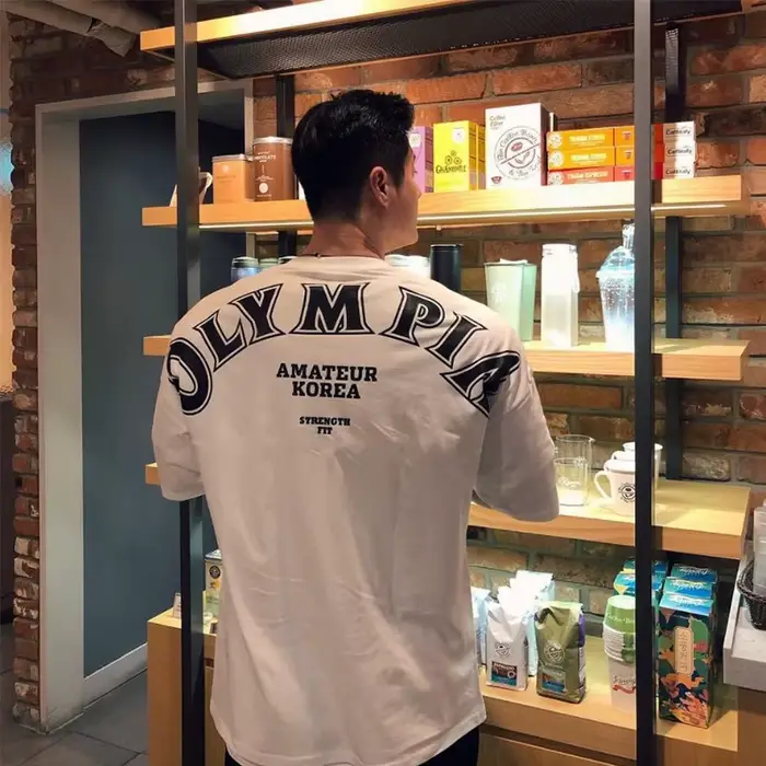 OLYMPIA T-shirt de sport en coton pour hommes