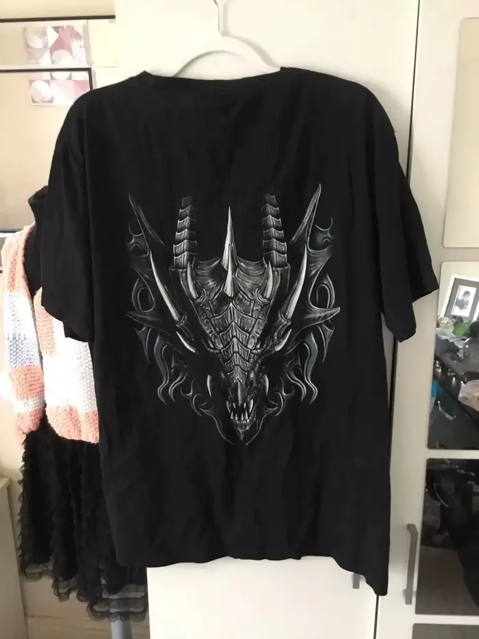 Années 90 Vintage Surdimensionné Assistant Mystique Graphique Imprimé T-shirt Streetwear Unisexe Mode