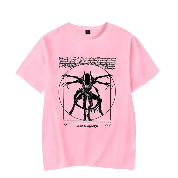 T-Shirt homme Alien-T-Shirt Gamer Da Vinci imprimé haut pour femme