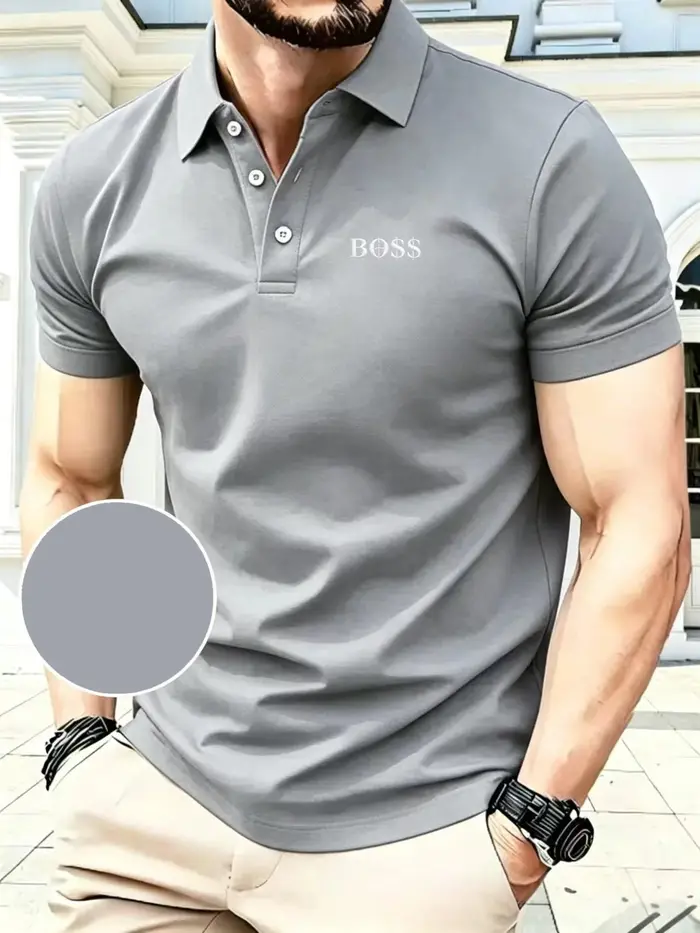 Nouveau polo brodé pour homme