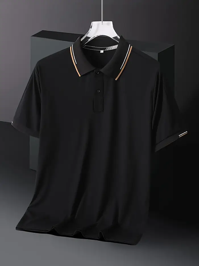 Polo d'été à manches courtes pour hommes, grande taille, 8xl, 130kg, séchage rapide, frais et respir
