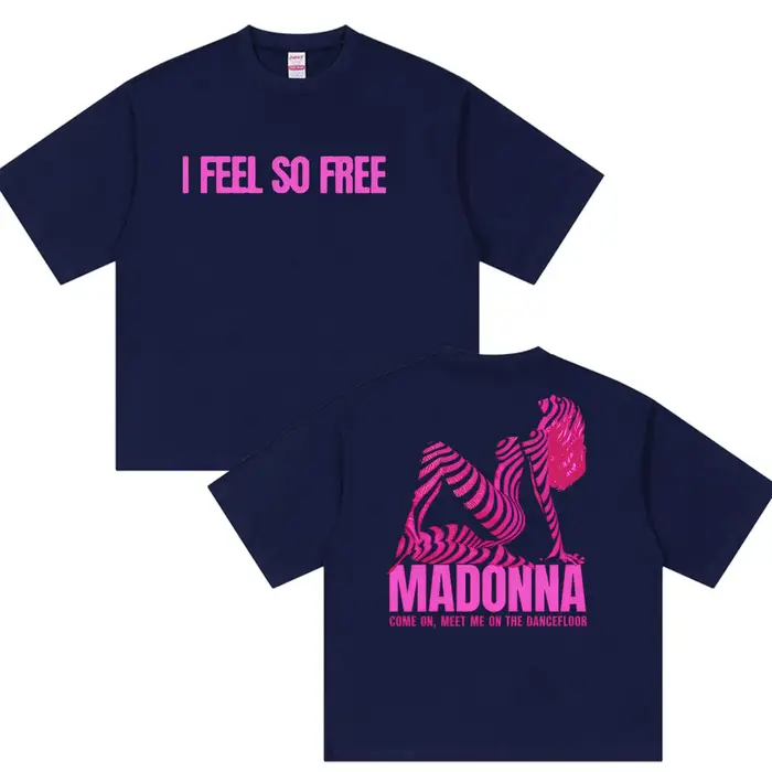Madonna I Feel So Free Tour 2026 T-shirts graphiques pour hommes et femmes