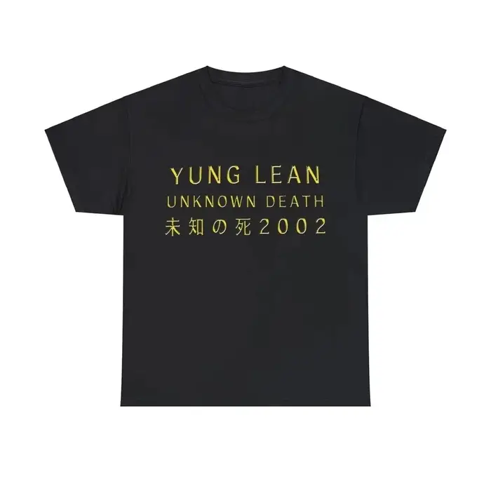 Yung Lean inconnu mort 2002 Album Tour Merch T-Shirt musique Hip Hop