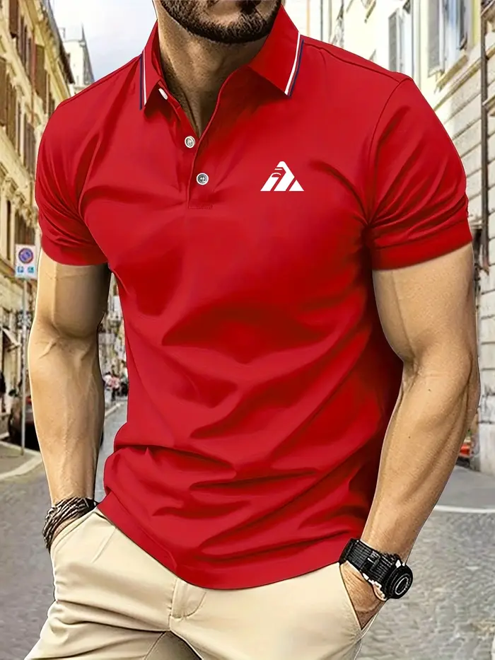 Polo à manches courtes pour hommes