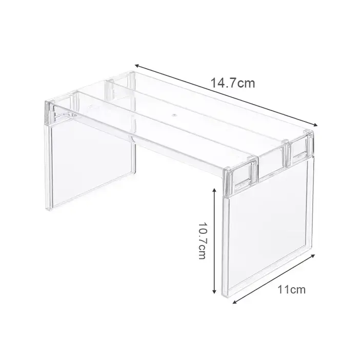 Étagère de rangement pour réfrigérateur, organisateurs de frigo, étagères séparatrices superposées, 