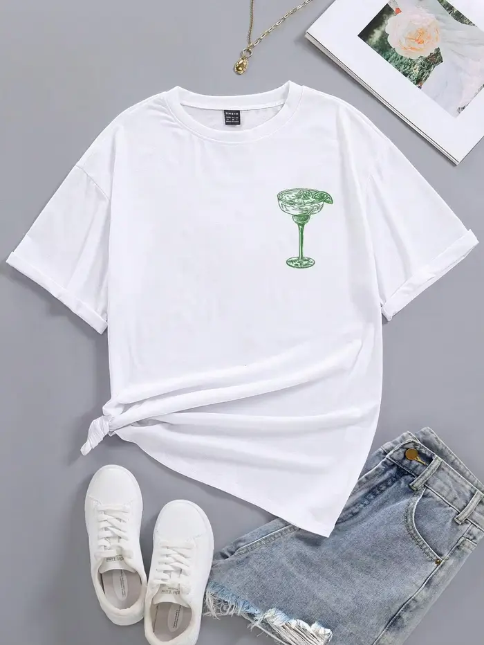Martini Cocktail femmes T-Shirts drôles rétro alcool boisson t-shirt