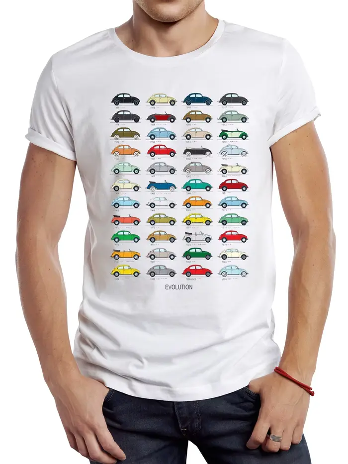 T-shirt de camping-car vintage pour hommes
