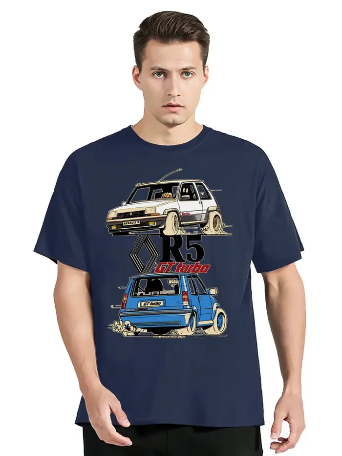 T-shirt en coton à col rond pour homme