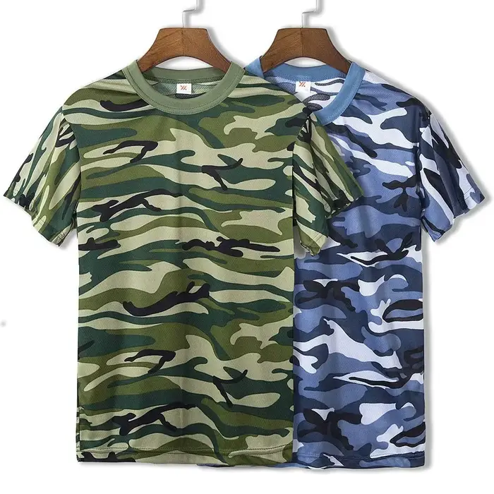 T-Shirt de Camouflage à manches courtes