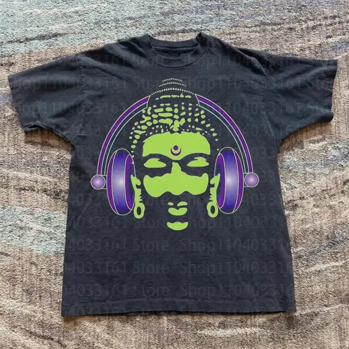 T-shirts et hauts imprimés lettres style punk, vêtements streetwear punk pour femmes, t-shirts grung