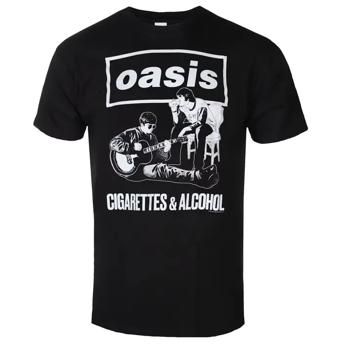 Nouveau T-shirt en coton graphique Oasis unisexe