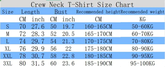 T-shirt pour homme, 100% coton pur