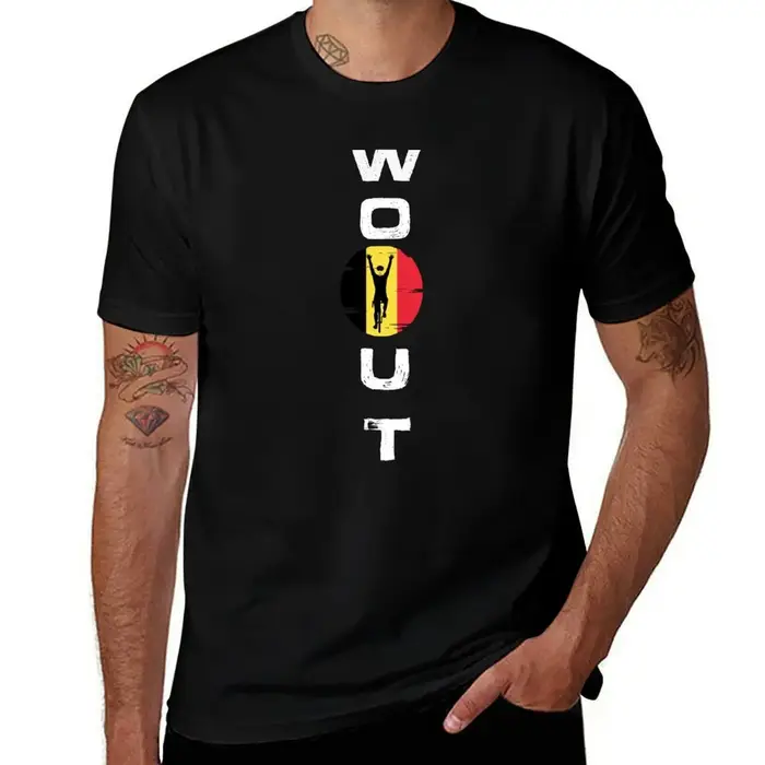wout van aert T-Shirt tendance décontracté à manches courtes