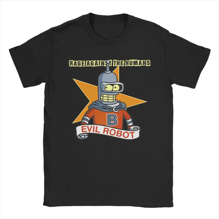 B-bender f-futamas t-shirt plage meme coton T-Shirts pour homme Harajuku t-shirt ample à manches cou