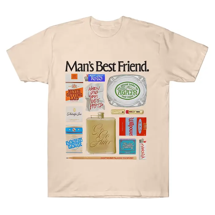 Sabrina charpentier homme meilleur ami objet T-Shirt été femmes T-shirts surdimensionné Y2k manches courtes couverture en coton vêtements unisexes