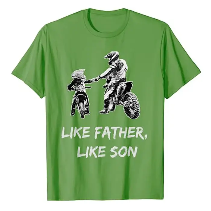 T-shirt graphique comme un père et un fils