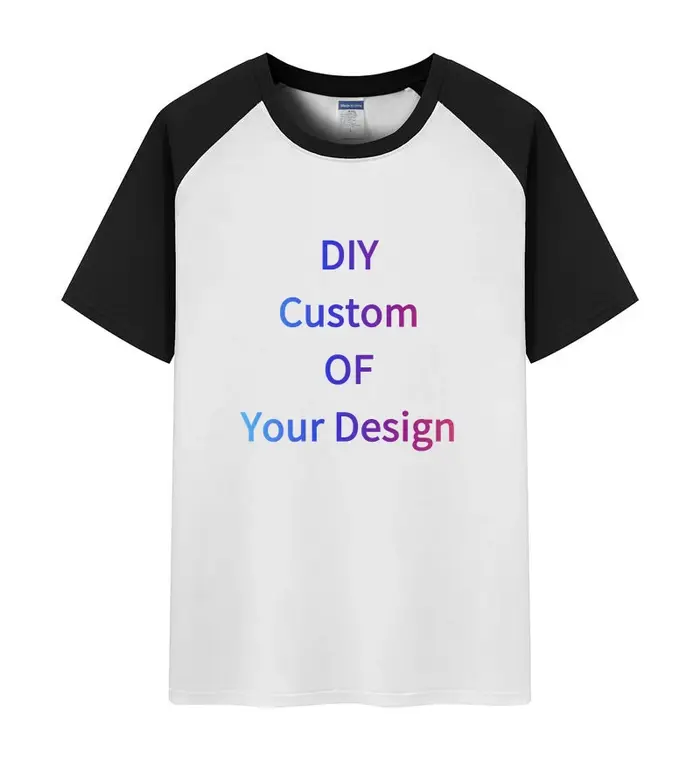 T-shirts pour hommes personnalisables DIY, en pur coton, à épaules tombantes, à manches courtes, cou