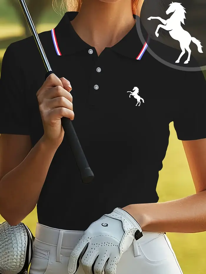 Polo de sport d'été pour femmes, style décontracté et confortable, idéal pour les jeux de ball.
