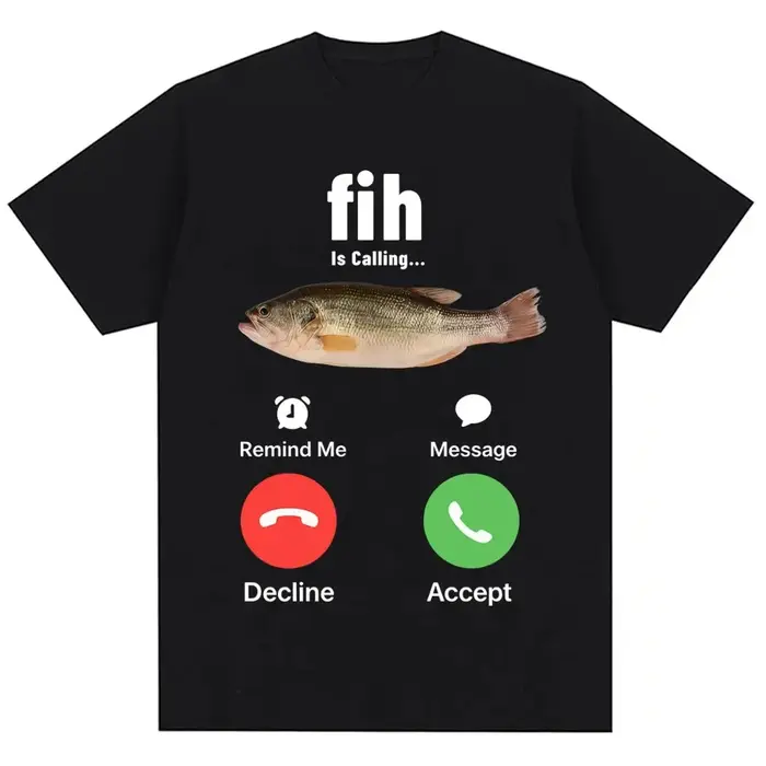 T-shirt humoristique « Fih Is Calling Meme » pour hommes et femmes