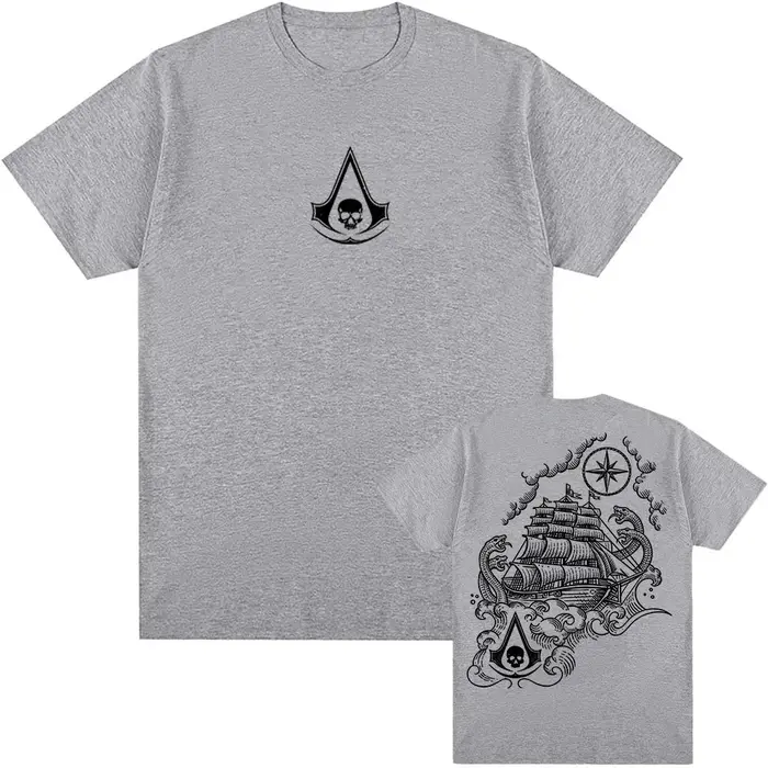 T-shirt Assassin's Creed Black Flag Resynced Map