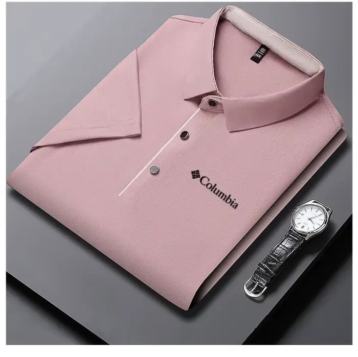 Polo pour homme - Un polo à manches courtes au style business casual pour l'été, avec un col à trois