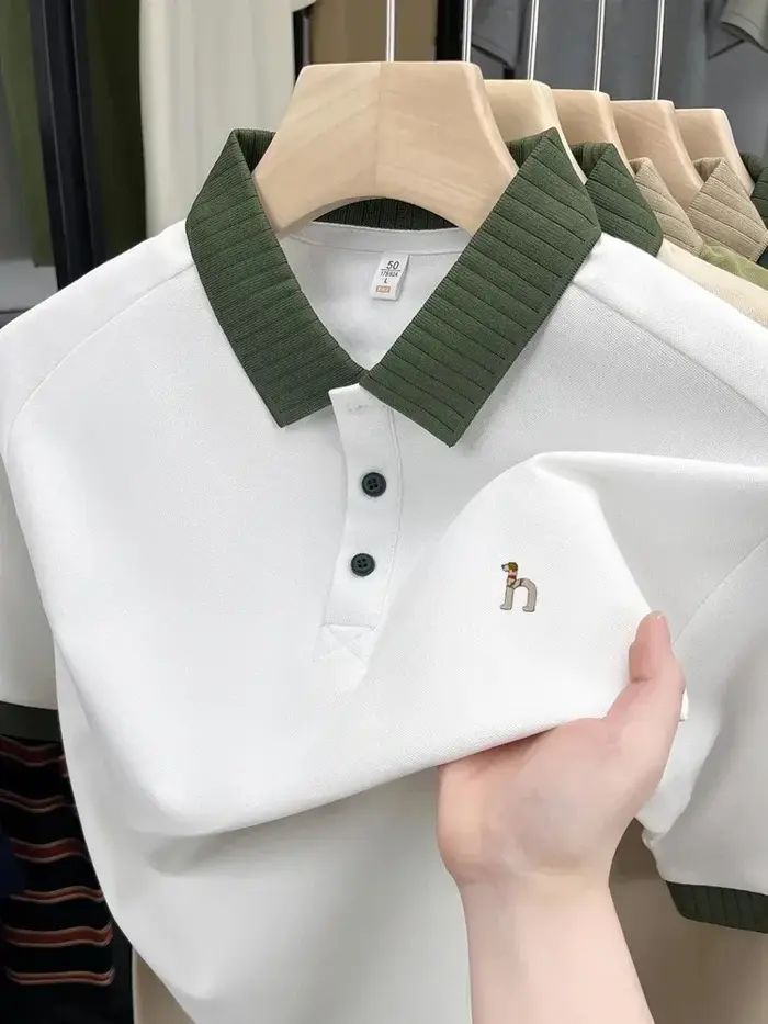Polo à manches courtes pour homme de marque de luxe