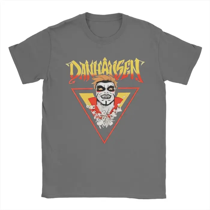Danhausen Wrestler T-shirts pour hommes en coton vintage à col rond à manches courtes vêtements grande taille