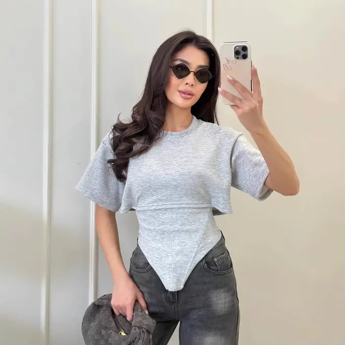 T-shirt Corset d'été pour femme