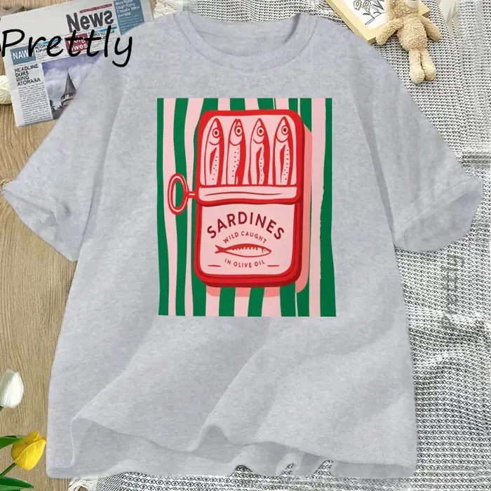 Sardines T-shirt tendance italie amoureux