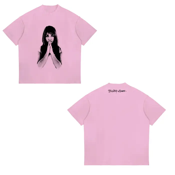 T-shirt Rétro Britney Spears Bubble Gum Balloon pour Homme et Femme – Nouvelle Collection Printemps/Été – Mode Décontrac