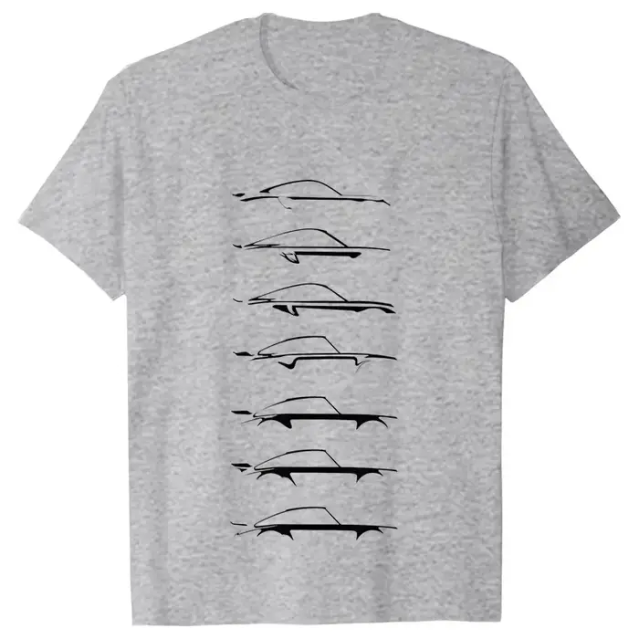 T-shirt pour hommes, design de voiture de course automobile