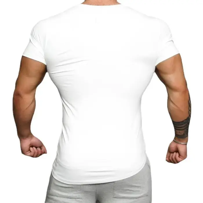 Chemise ajustée à manches courtes à imprimé croisé personnalisé pour hommes