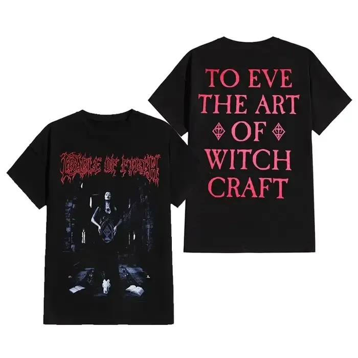 Cradle of Filth Band Extreme Gothic Black Metal T-shirt décontracté en coton avec motif pour hommes et femmes
