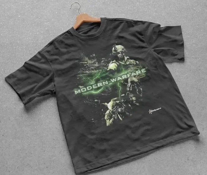 Modern Warfare 2 T-shirt graphique vintage Grunge Y2K Tapout Amity Affliction Emo