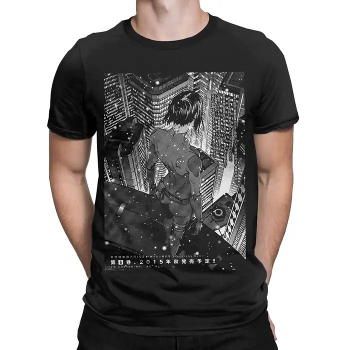 T-Shirt drôle Ghost in the Shell pour hommes