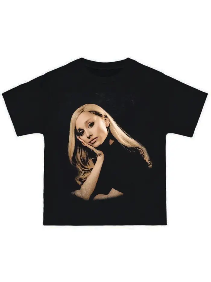 T-shirt pour homme avec portrait signé Ariana Grande