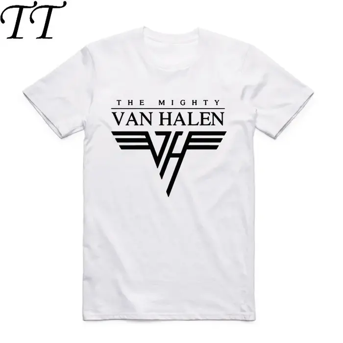 2019 hommes femmes imprimer Van Halen bande mode blanc T-shirt été col rond manches courtes