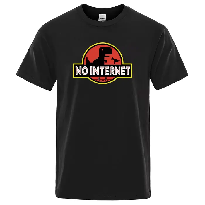 T-shirt imprimé de dinosaure de dessin animé pour homme