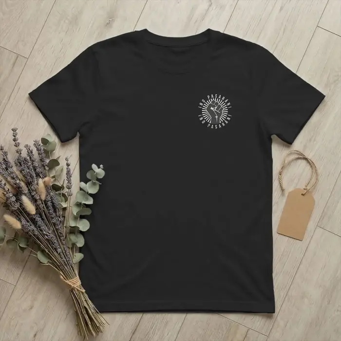 T-shirts avec slogan anti-fasciste pour hommes