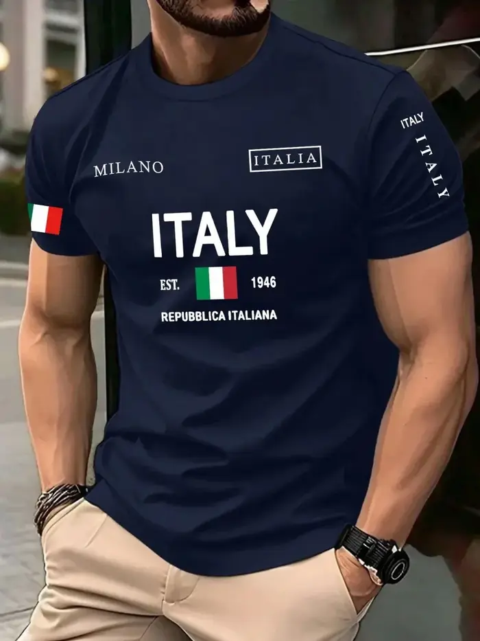 T-shirt d'été pour hommes européens et américains