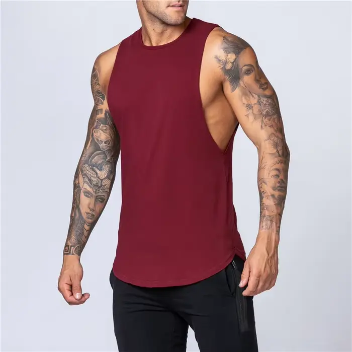 T-shirt en fibre de coton à séchage rapide pour hommes