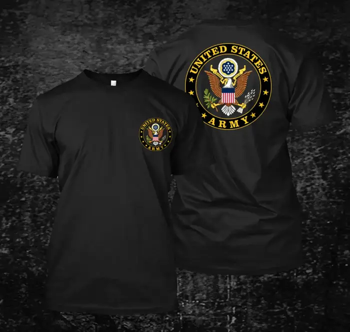 Offre spéciale T-shirt de l'armée des états-unis hommes 100% coton à manches courtes