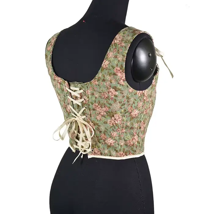 Corset en velours avec nœud papillon pour femme