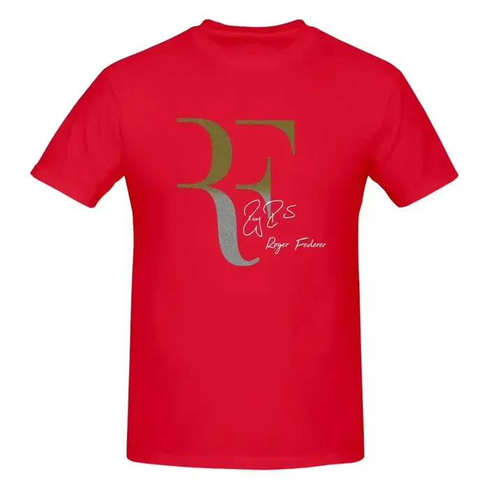 Roger Federer 100% coton T-shirt homme mode t-shirts hommes col rond manches courtes S-6XL